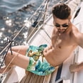 thumbnail image 2 of luoweisi Men's Beach Shorts Quick Dry Swim Trunks with Mesh Lining Seahorse L, 2 of 5