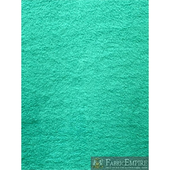 Fleece Solid Aqua Fabric 35