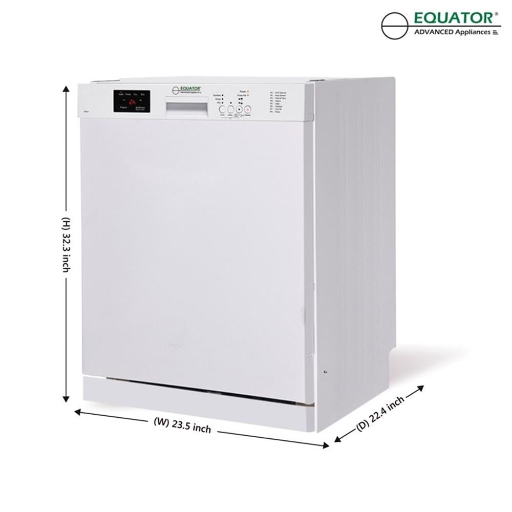 Pemberly Row Metal 24" Built in 14 place Dishwasher in White