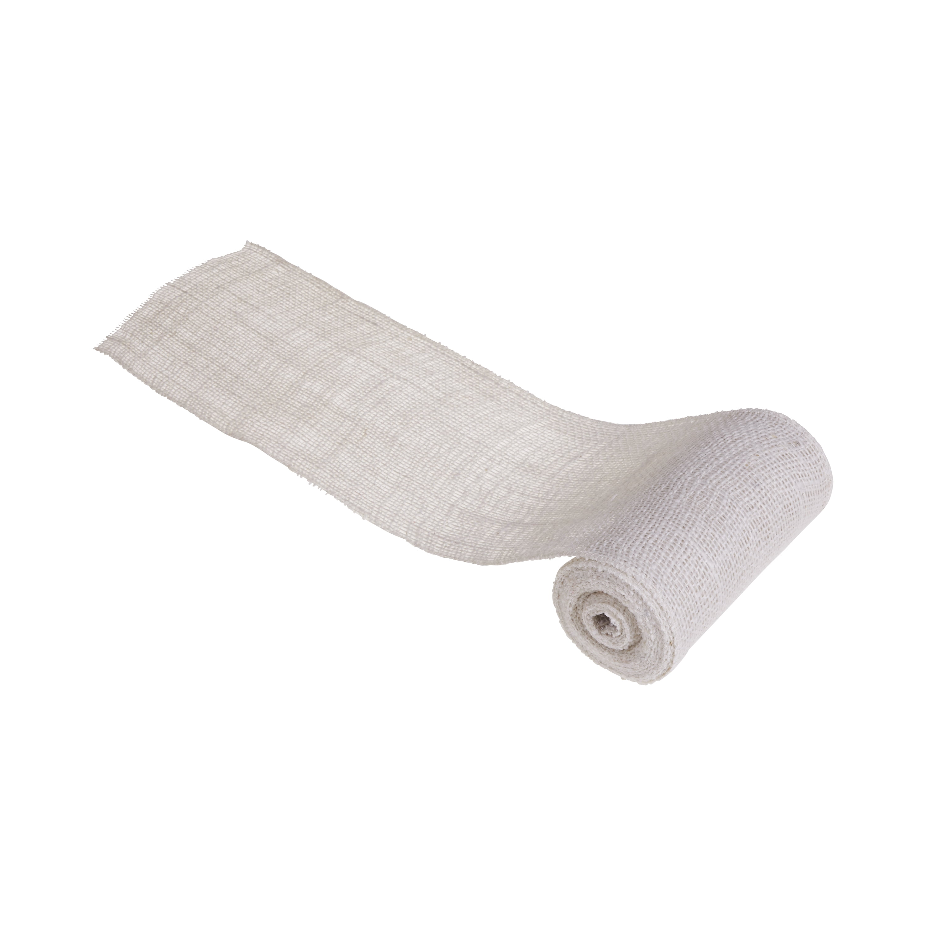 (2 pack) Love, Laugh, Craft Jute Burlap Roll Precut, Finished Edges, 6"W x 5-Yards, White