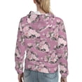 thumbnail image 7 of Salouo Rose Flowers Pattern Hoodie Sweatshirts for Women, Autumn Pullover Hoodie Workout Sweat Women's Long Sleeve Preppy Sweatshirts-Large, 7 of 7