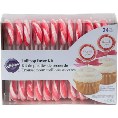 Wilton 24-Count Assorted Pastel Lollipop Kit