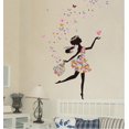 thumbnail image 3 of pieza DIY mariposa bailando niña de las flores pegatina de pared extraíble Dec, 3 of 3