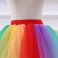 thumbnail image 6 of BOBOGOJP Girls Rainbow Flower Tulle Skirt Toddler Tutu Girls Clothes Multicolour for Size 0-12 Months, 6 of 6