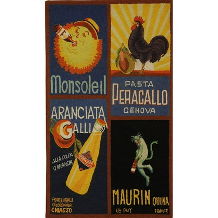Safavieh Chelsea Vintage Poster Art Novelty Area Rug