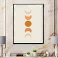 thumbnail image 2 of Designart 'Minimalist Different Moon Phases' Modern Framed Canvas Wall Art Print, 2 of 5