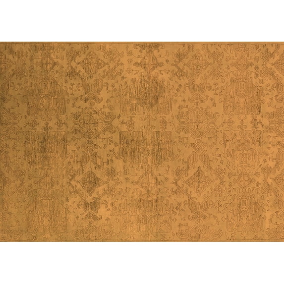 Ahgly Company Indoor Rectangle Persian Orange Bohemian Area Rugs, 2' x 4'