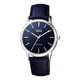 thumbnail image 3 of Reloj unisex Q&q By Japan Qb36j302y con correa de color azul y bisel plateado, fondo azul, 3 of 5