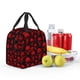 thumbnail image 5 of Easygdp Red Skulls Bolsa Térmica Premium - Tela Oxford Impermeable, Gran Capacidad, Bolsillo Frontal, Unisex para Trabajo, Escuela, Actividades al Aire Libre y Picnics, 5 of 8