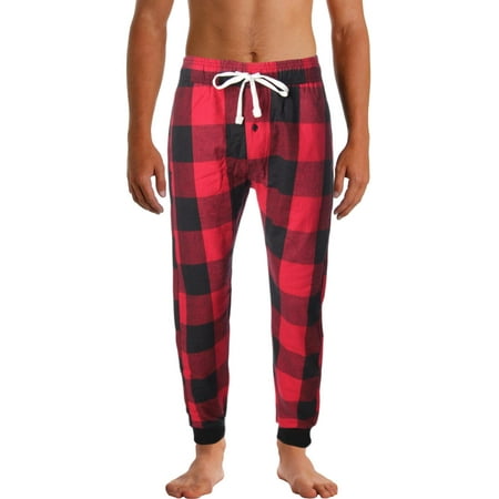 Flannel Mens Pajamas - Weatherproof Mens Flannel Pajamas Jogger Pants