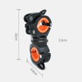thumbnail image 2 of Vonpri [Paquete de 2] Soporte para linterna Soporte de montaje para bicicleta Soporte para linterna Clip para antorcha Rotación 360 (naranja), 2 of 5