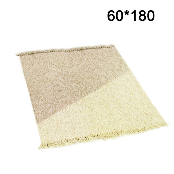 Bewildely Alfombra lavable de algodón para puerta antideslizante, tapete para el suelo, alfombra para cocina y baño, 1 ud. Decoración del hogar verde 60x180cm