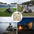 thumbnail image 6 of Dragonfly Moth Vintage Butterfly Foldable Seat Cushion for Bleachers, Stadium Seats, Camping & Outdoor Events, Portable Lightweight Pad with Carabiner, 6 of 6
