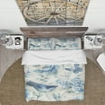 thumbnail image 3 of Designart 'Indigold Bird Cottage Family II' Cottage Duvet Cover Set, 3 of 4