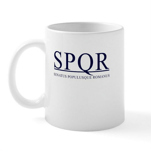 CafePress - Roman SPQR Mug - 11 oz Ceramic Mug - Novelty Coffee Tea Cup