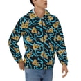 thumbnail image 4 of Zip Up Hoodies for Men - Cute Pizza Wave Long Sleeve Comfrt Men'S Fashion Hoodies & Sweatshirts, Jackets for Men Hoodies Pullover Clothing Clothes with Pouch, 4 of 5