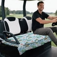 thumbnail image 5 of XYZCANDO Turtle Pattern Golfcart Seat Towel Cover Protector with Front Pockets, Protection, Suitable for Sports, Fit for EZGO, 5 of 8