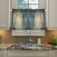 thumbnail image 2 of Yayeee Kitchen Curtains Tier Pair Light Filtering 27"x36" Rod Pocket Short Cafe Window Panel, Retro Forest, 2 of 7