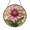 Acrylic 3.5 Inch, variant on Pink Bloom Stained Glass Round Window Hanging, Floral Art Decor for Spring Inspired Homes