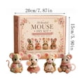 thumbnail image 3 of 2026 Creative Beaded Mini World 3D DIY Kit Collection, Funny Mini 3D Beaded Animal Craft Kit, DIY Creative Jewelry Art Craft, Gifts for Adults、Beginners & DIY Craft Lovers 1pcs Mouse Friends, 3 of 8