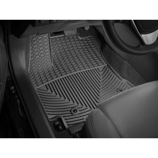 Weathertech Floor Mat W320 All-Weather; Direct-Fit; Deeply Sculpted Channels; Black; Thermoplastic Elastomer TPE; 2 Piece