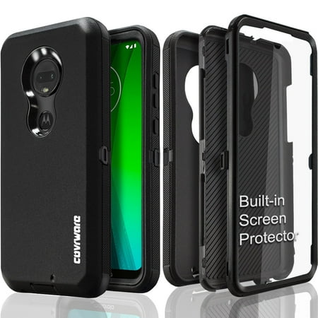 Motorola Moto G7 / Moto G7 PLUS (2019) Case, COVRWARE [Tri Series] with Built-in [Screen Protector] Heavy Duty Full-Body Triple Layers Protective Armor Case, (Best Case Moto X 2019)