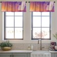 thumbnail image 3 of LALILO Kitchen Curtain Valance Mountain Sunrise Man High Rod Pocket Window Curtain 52"x 18" Set of 2, 3 of 5
