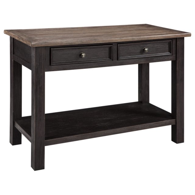 Signature Design by Ashley Tyler Creek Modern Farmhouse Sofa Table, Brown & Black