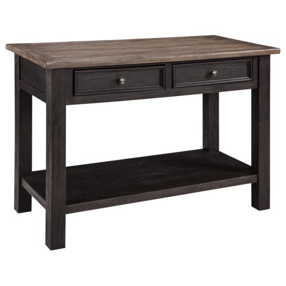 Signature Design by Ashley Tyler Creek Modern Farmhouse Sofa Table, Brown & Black