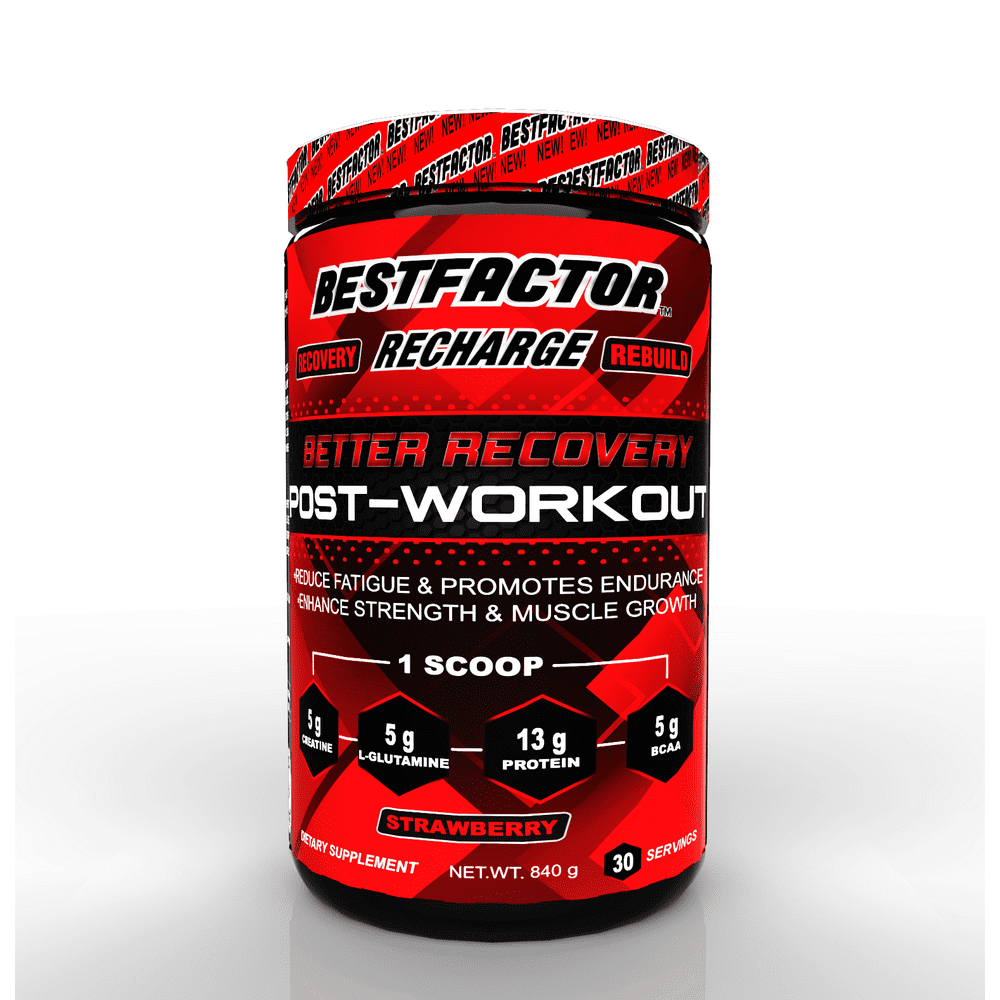 BESTFACTOR RECHARGE POST WORKOUT PROTEIN POWDER WITH BCAA, CREATINE AND