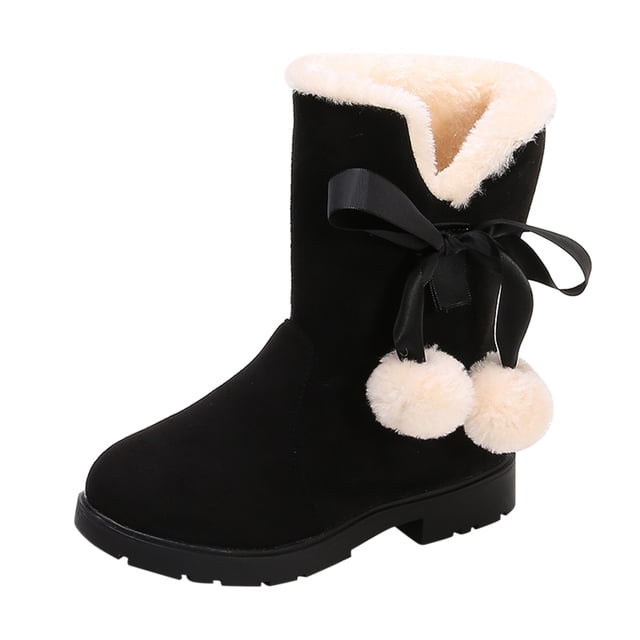 Kcodviy Neige Enfants Coton Bébé Chaussures à Enfiler Garçons Filles Chaussures Bottes Bowkont Garçons Chaussures Taille 13 Bottes Princesse Chaussures Bébé