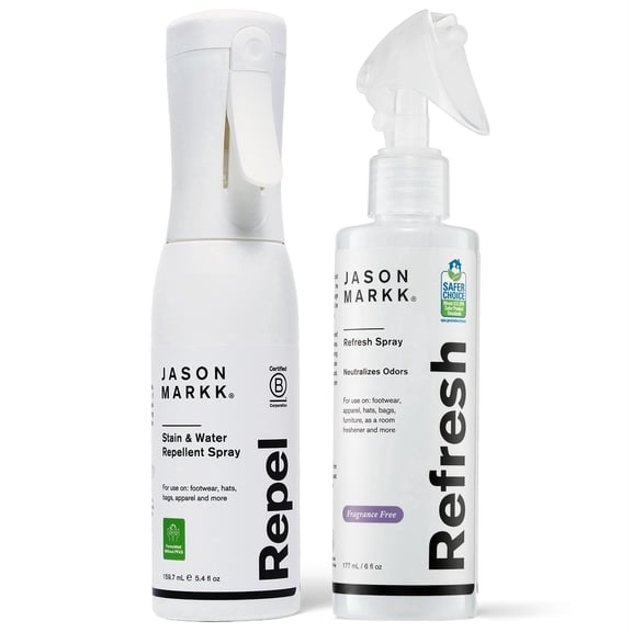 Jason Markk Repel & Refresh Bundle, Water and Stain Protector, Shoe Deodorizer, Safe on Most Materials