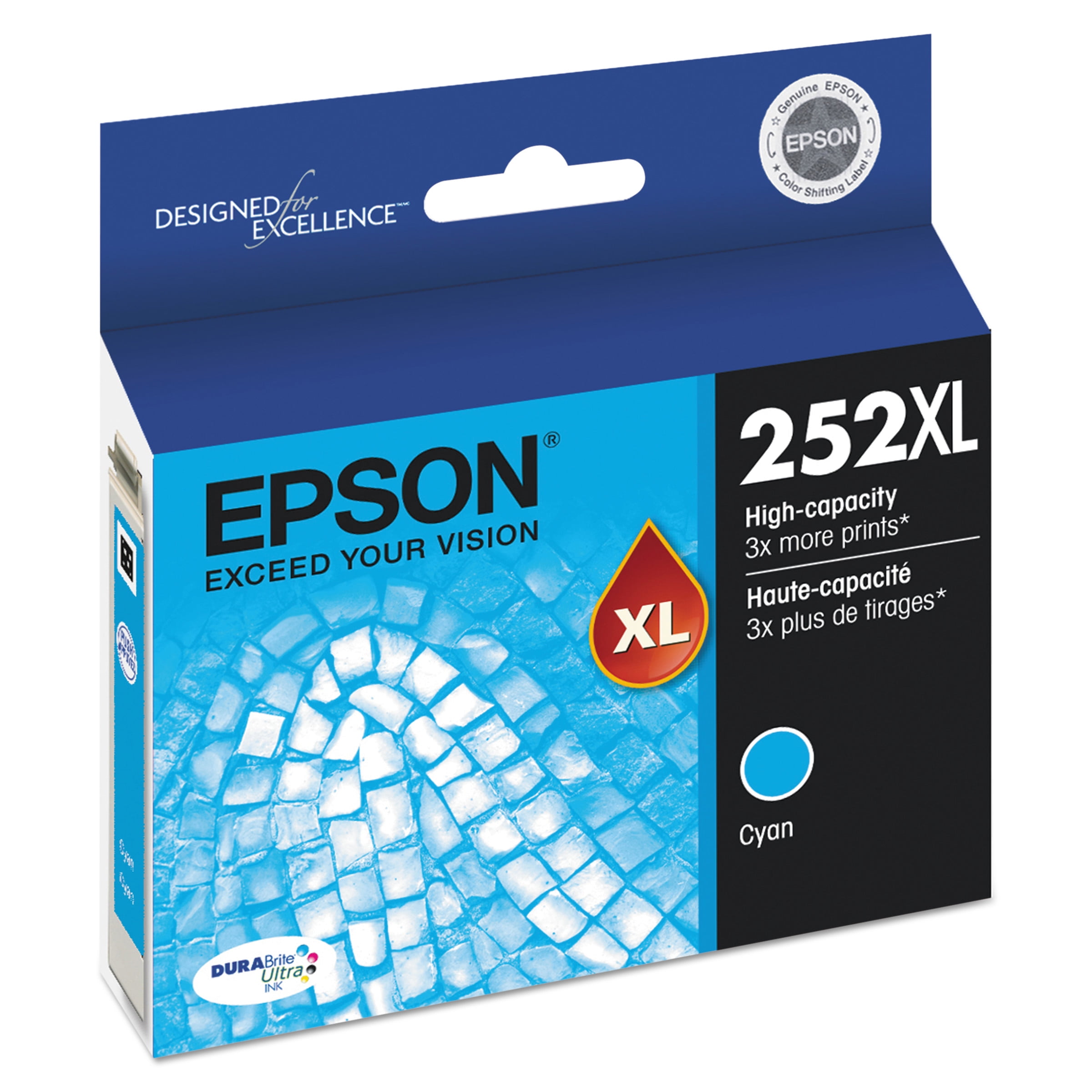 Epson 252XL DURABrite Ultra HighYield Cyan Ink Cartridge