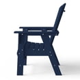 thumbnail image 4 of WestinTrends Dylan Outdoor Dining Chair – All-Weather Poly Lumber Adirondack Patio Chair, High Back, 330 lb Capacity, Navy Blue, 4 of 14