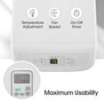 thumbnail image 4 of LG 6,000 BTU Portable Air Conditioner with Dehumidifier, LCD Remote, Cools 250 Sq. Ft, 3-in-1 AC, Fan, & Dehumidifier – Easy Setup & Washable Filter, 4 of 5