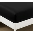 thumbnail image 2 of CC&DD HOME FASHION ®-Single Fitted sheet,Velvety Microfiber,Soft&Comfortable,Wrinkle free,Black,Cal-King, 2 of 4