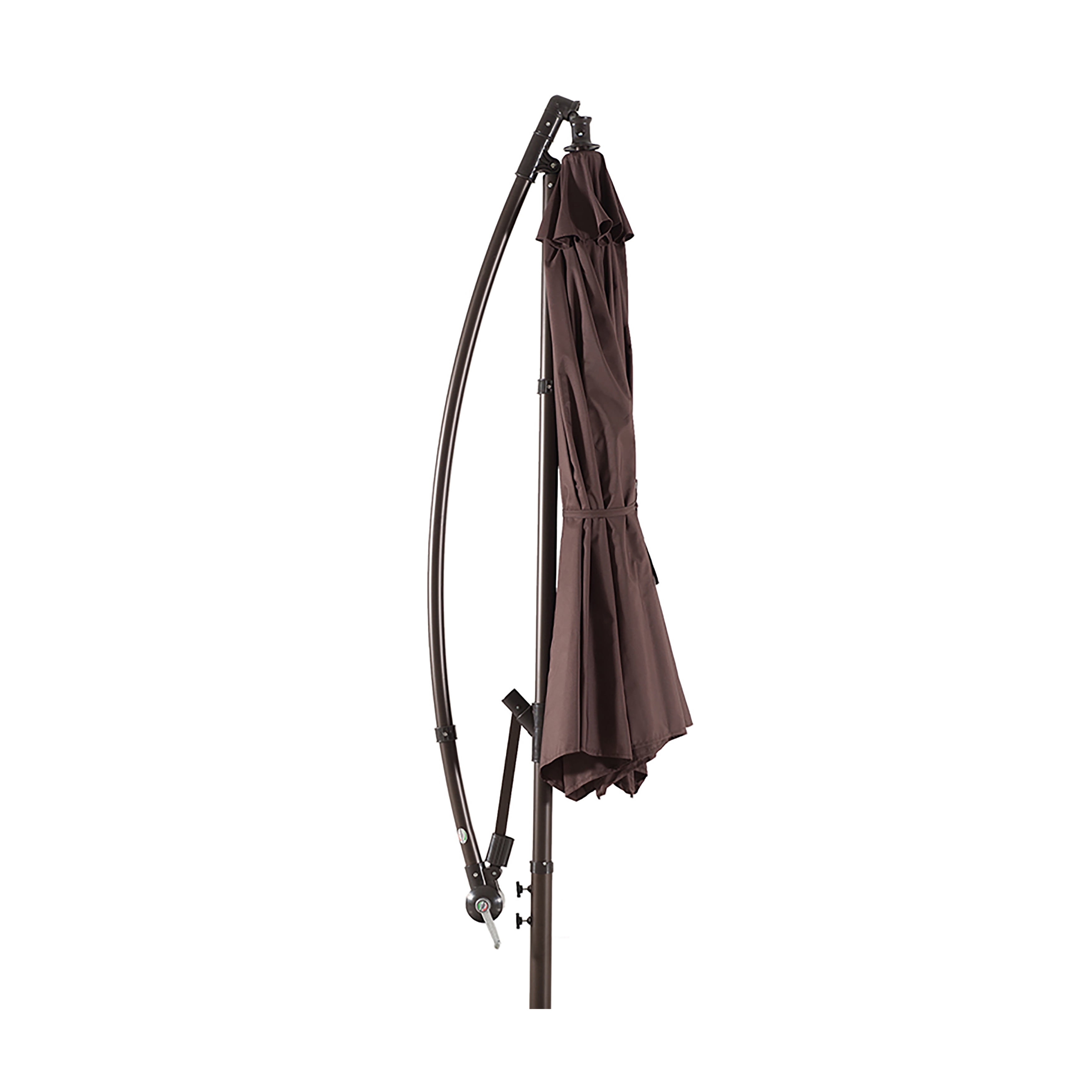 GARDEN 10 Ft Offset Cantilever Umbrellas for Patio Outdoor Shade, Coffee