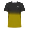 thumbnail image 4 of Camisas de Manga Larga para Hombres Imprimir Casual Cuello Redondo Blusa de Manga Corta, Camisas de Lino para Hombres, 4 of 9