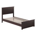 thumbnail image 2 of AFI Naples Twin XL Solid Wood Low Profile Platform Bed with Matching Footboard, Espresso, 2 of 12