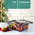 thumbnail image 3 of Tribello 12.5 Quart Storage Bins with Lids, Plastic Storage Containers with Latching Lids For Organizing - Tinted - (15.5’ x 12” x 6”) - Set of 2 - Made in EU, 3 of 8