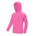 thumbnail image 3 of Y-Sunset Boys Hooded Long Sleeve Rash Guard Swim Shirt, Youth Kids UPF 50+ Fishing Shirt, Sun Protection Hiking Beach Hoodie 15-16 Years&Pink, 3 of 6