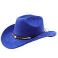 thumbnail image 4 of TIANZEN Western Cowboy Hat With Curved Brim For And Outdoor Adventure Travel Riding Mens Fedora Hats round, 4 of 4