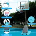 thumbnail image 7 of Portable Basketball Hoop Outdoor, 7.5-10FT Height Adjustable Basketball Stand System with 44 Inch Backboard Stable Base, and Wheels, Basketball Goal for Youth Adults Indoor Outdoor, Blue, 7 of 7