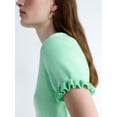 thumbnail image 4 of Free Assembly Women’s Ruffle Trim Sweater with Short Sleeves, Lightweight, Sizes XS-XXL, 4 of 5