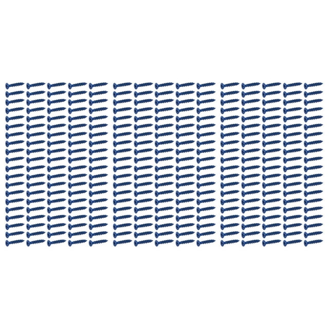 300PCS 3/16 X 1-1/4In Blue Flat Concrete Diamond Point Screw Anchor for Anchoring to Masonry