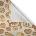 thumbnail image 4 of Ambesonne Bakery Valance Pack of 2, Various Bun and Bread Types, 54"X18", Dark Peach Sand Brown, 4 of 5