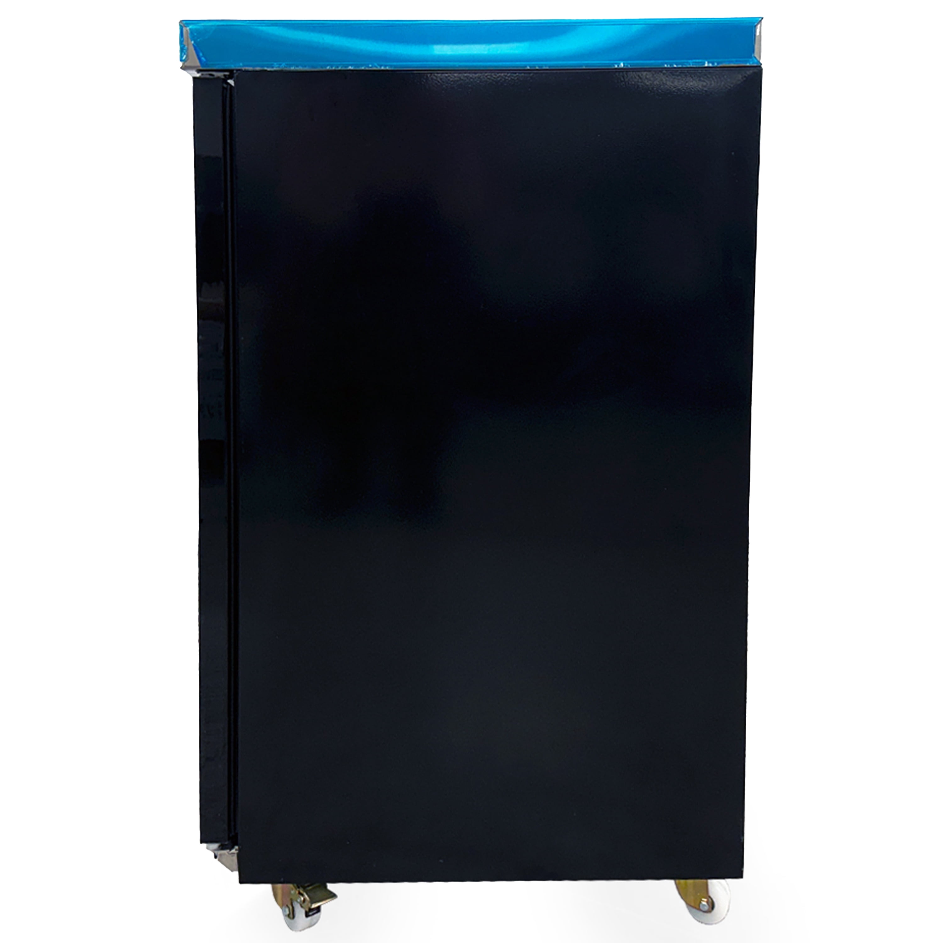 Back Bar Cooler, 57” Double Glass Door Beverage Refrigerator, 16 cu.ft., Stainless Interior, R290 Eco Refrigerant, 115V/60Hz