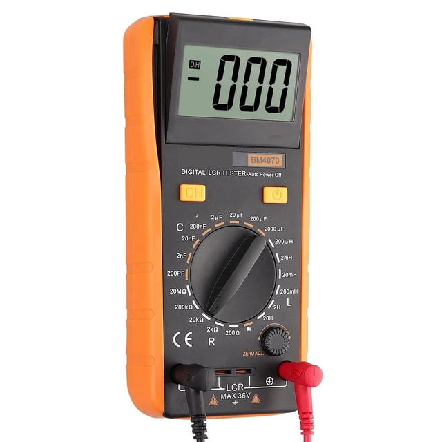 LCR Meter LCR Multimeter Tester For Capacitance Resistance Inductance Measuring Meter Tester With LCD Over Range Display ,Easy to Use