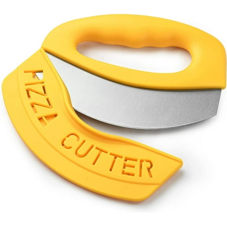 

Pizza Cutter Stainless Steel Pizza Cutter Rocker Slicer with Protective Sheath Multi Function Pizza Knife Kitchen Tools multi-function slicing knife