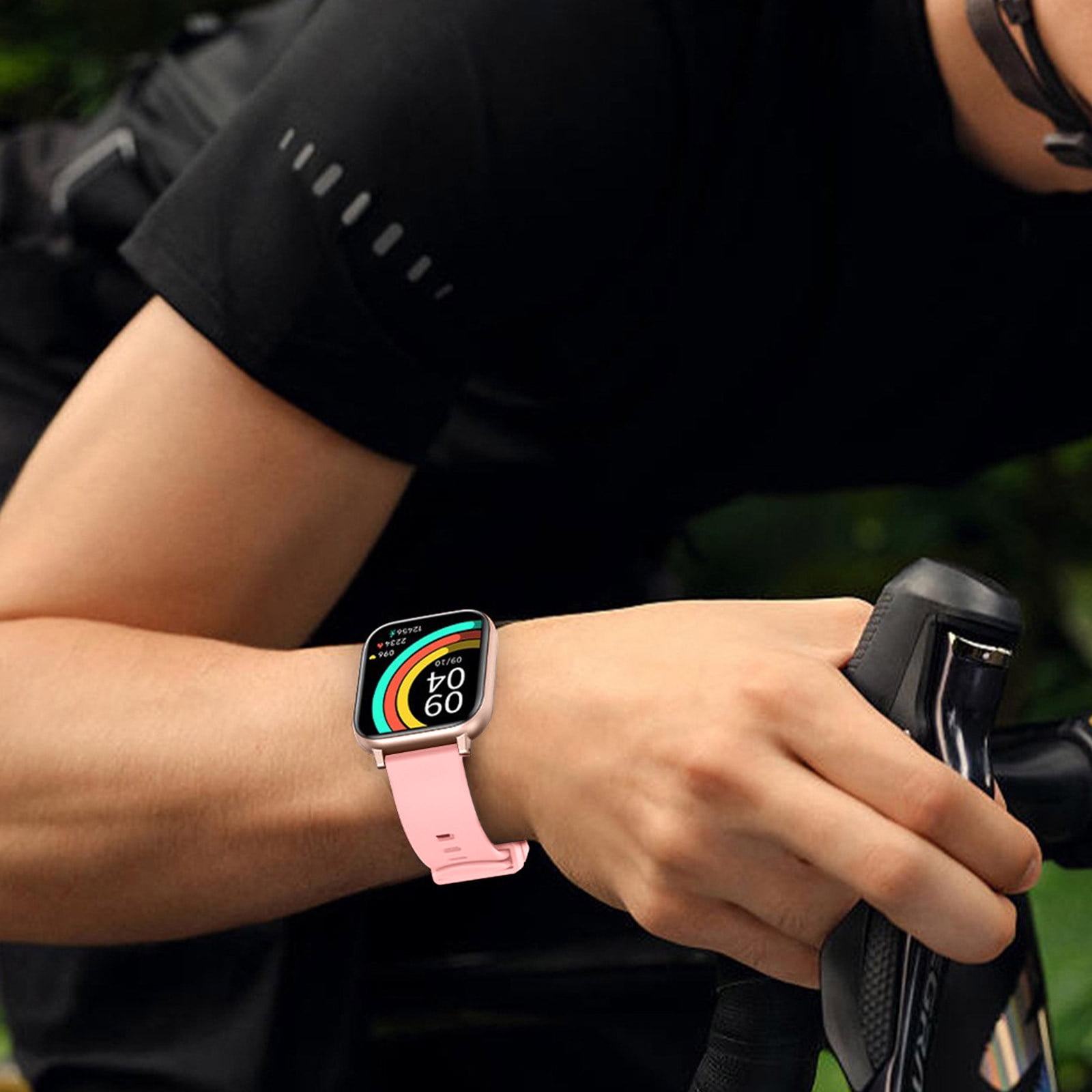 AZXY Smart Watch,Health Smart Watches,Android Smartwatch,Sports Touchscreen Bluetooth Smart Watch Waterproof for Men Women,Fitness Trackers,Pink